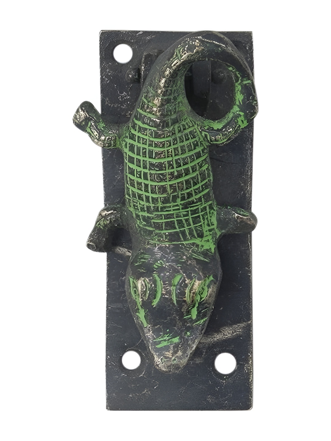 

Indianshelf Black & Green Crocodile Door knockers