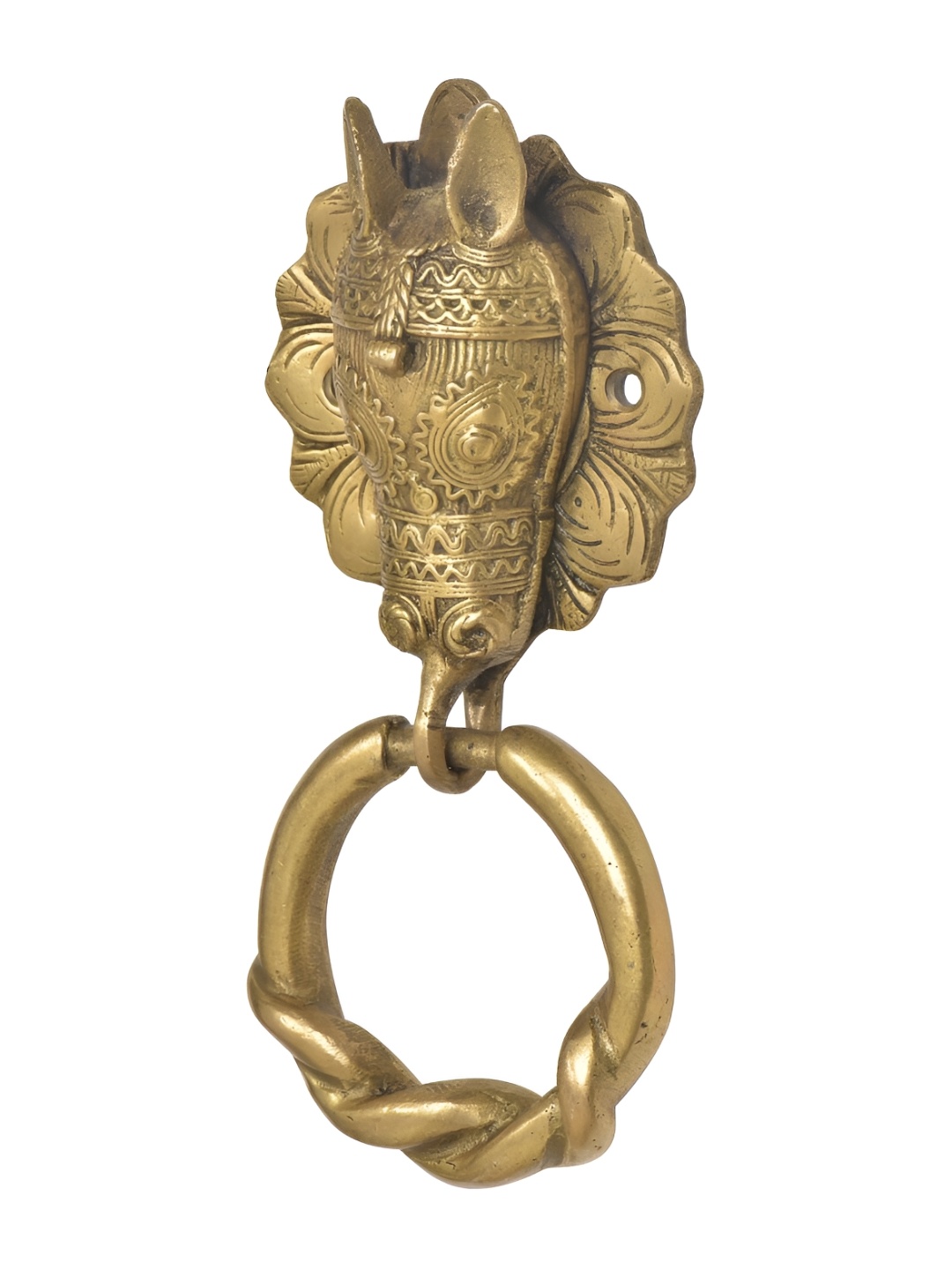 

Indianshelf Gold Toned Horse Face Door Knocker