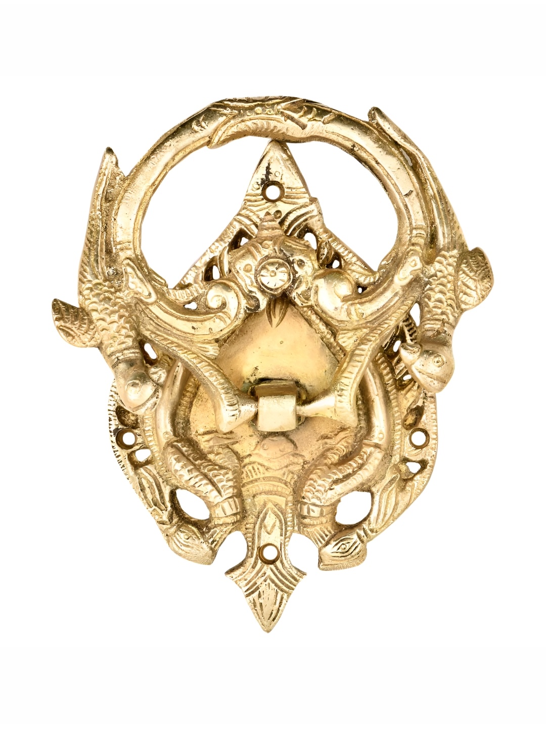 

Indianshelf Beige Birds Statue Door Knocker