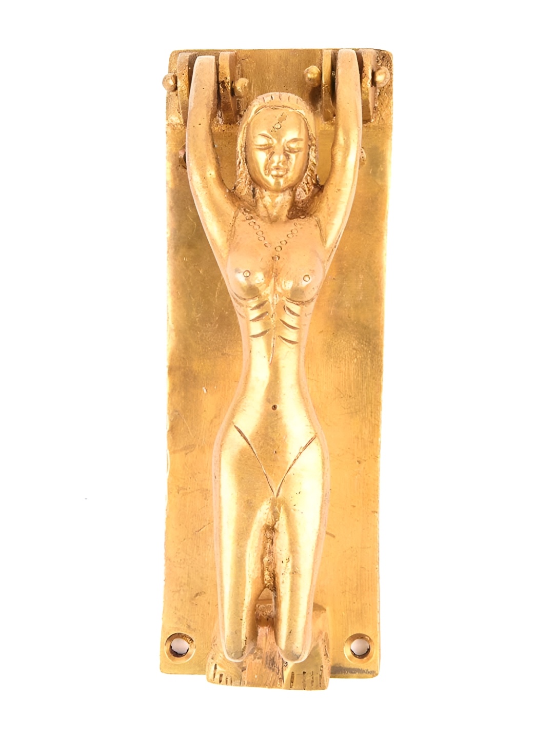 

Indianshelf Beige Brass Sculpture Door Handle