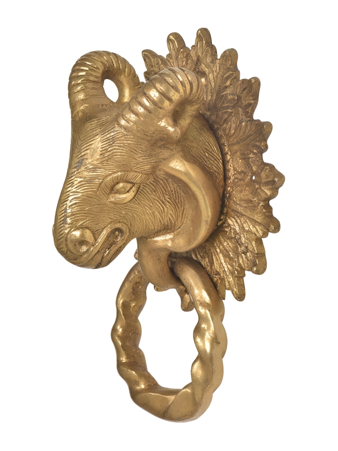 

Indianshelf Beige Herngee Sheep Head Door Knocker