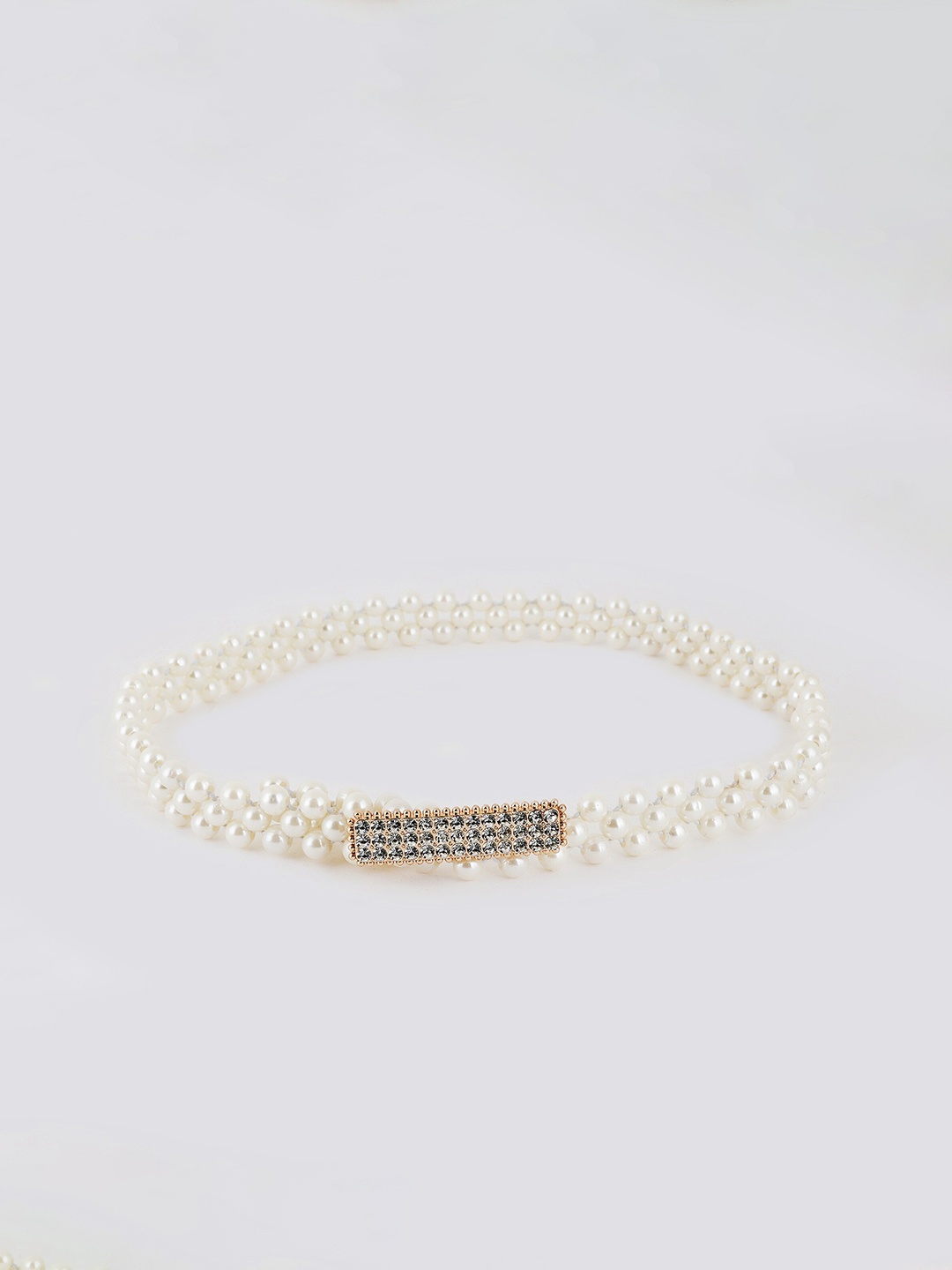 

Style Shoes Women Stretchable Belt, White