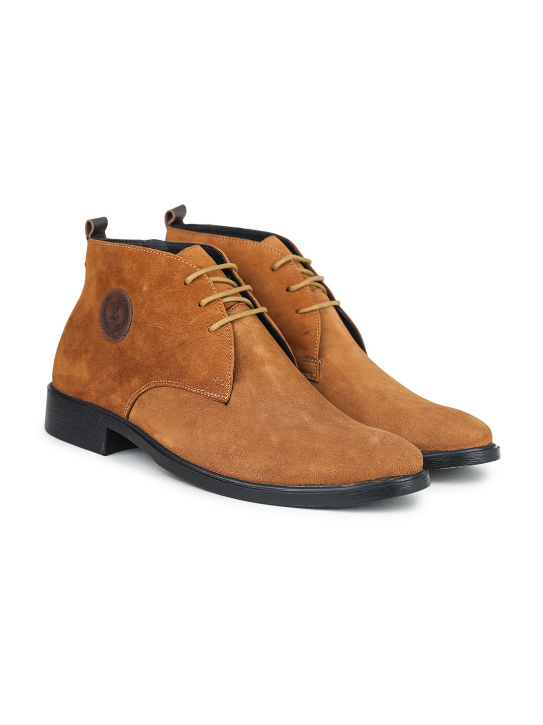 

Zoom Shoes Men Leather Desert Boot, Tan