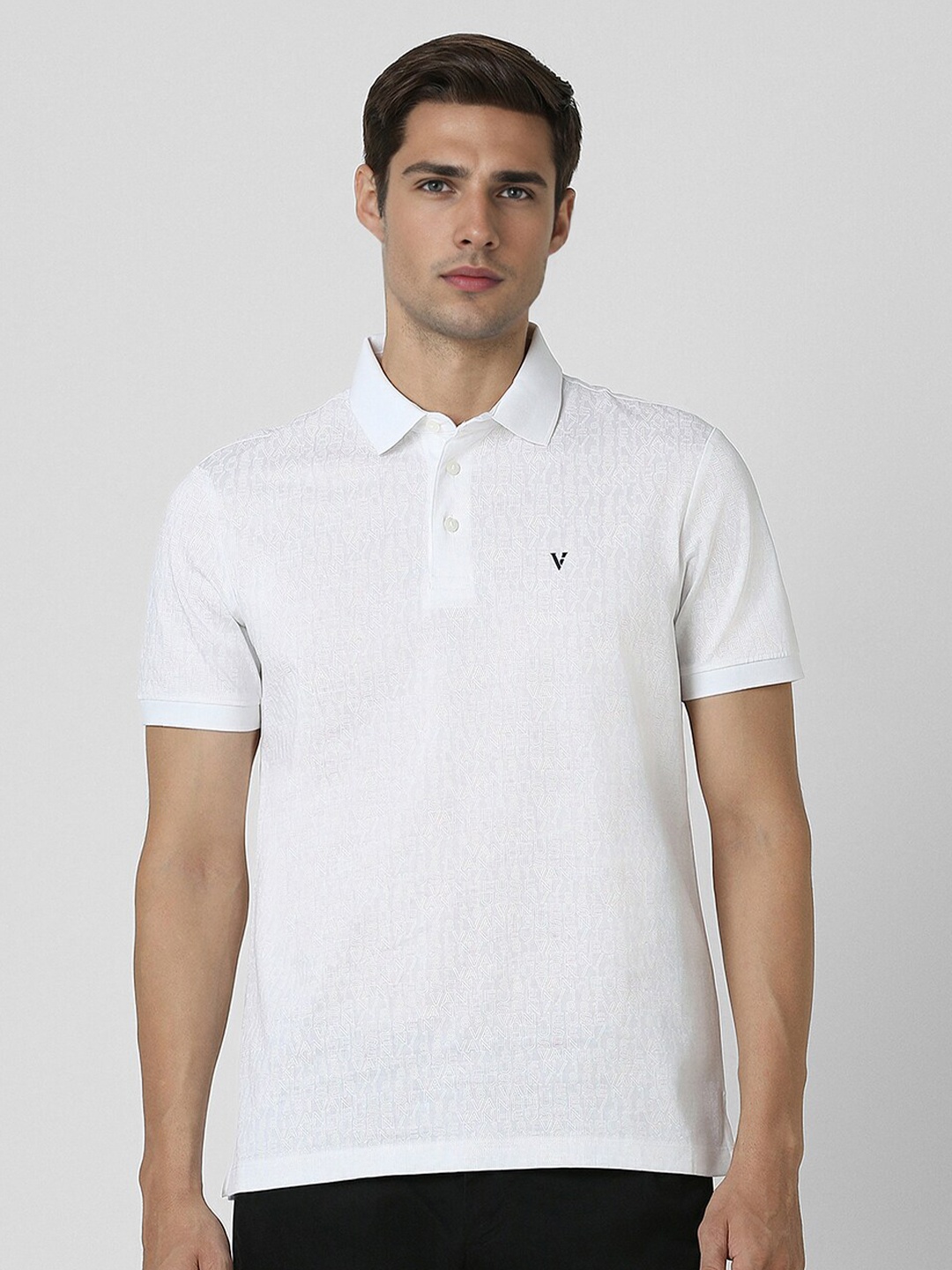 

Van Heusen Sport Short Sleeves Cotton Polo Collar T-shirt, White