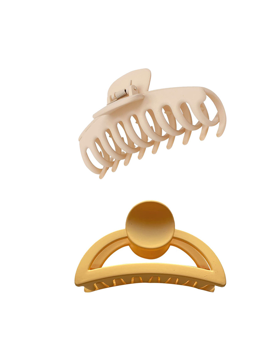 

Xivir Women Set of 2 Claw Clips, Off white