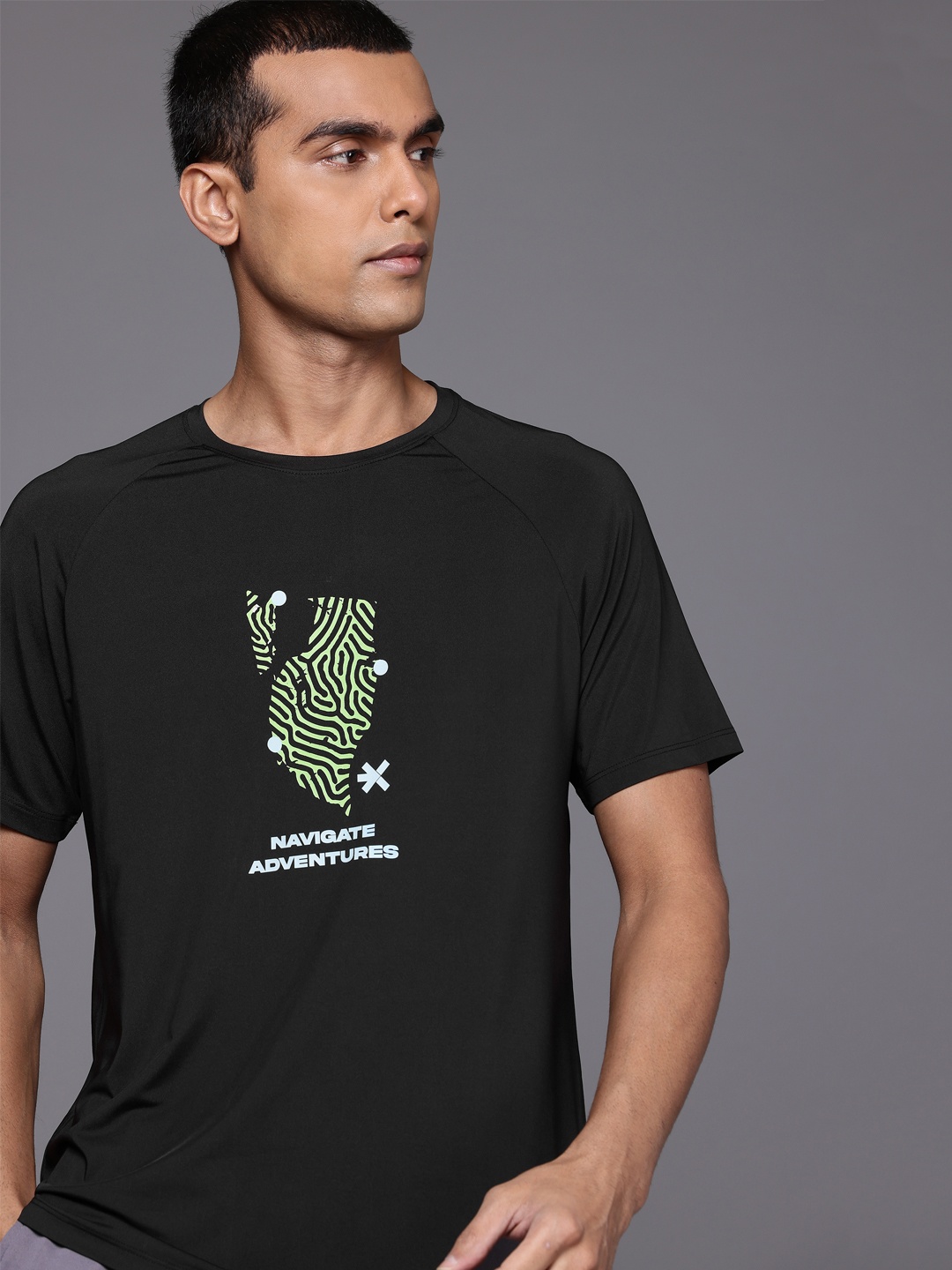 

HRX by Hrithik Roshan Outdoor Graphic T-shirt, Black