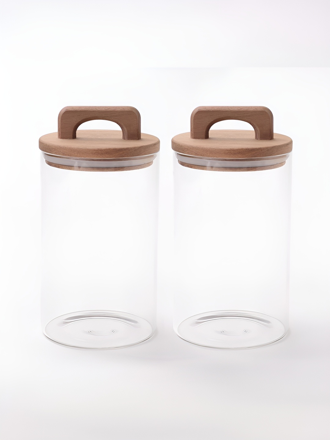 

UMAI Transparent & Brown 2 Pieces Storage Containers With Lid