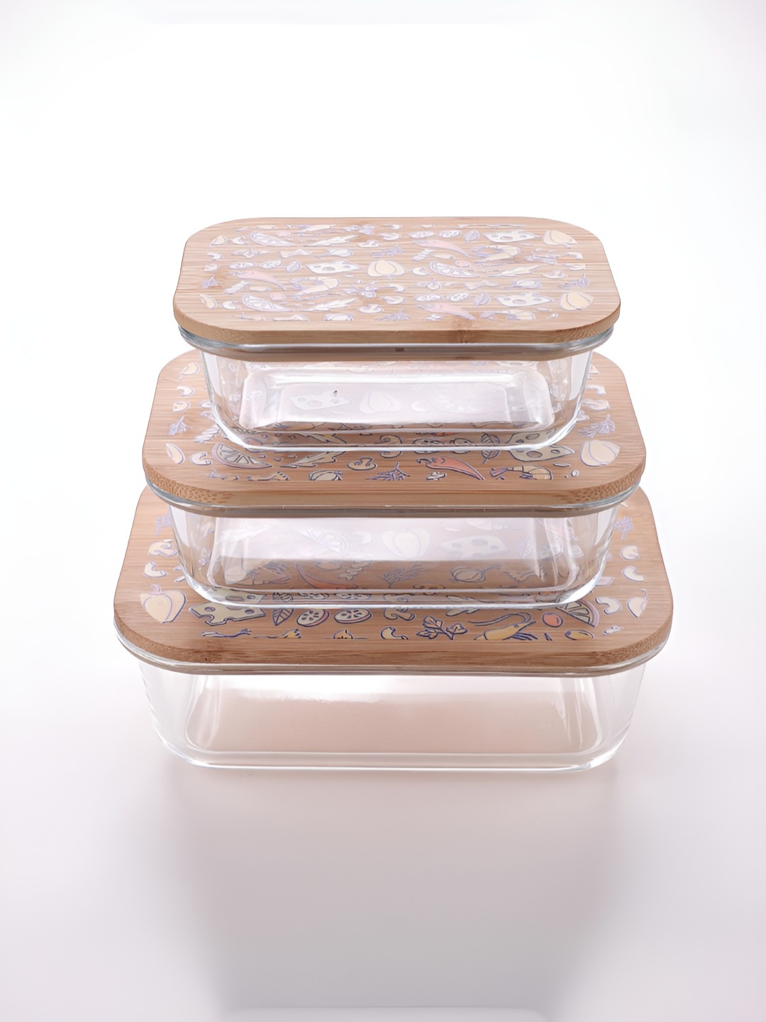 

UMAI Transparent 3 Pieces Glass Containers