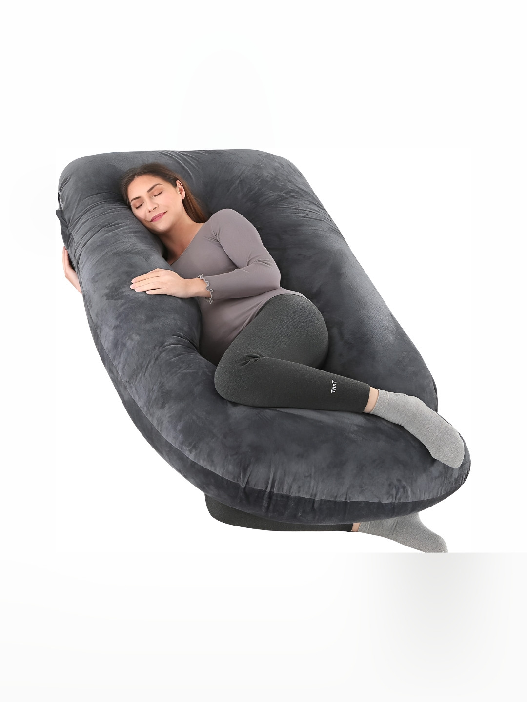 

Pum Pum Black Fibre Filled Ultra Soft U Shaped Maternity Pillow