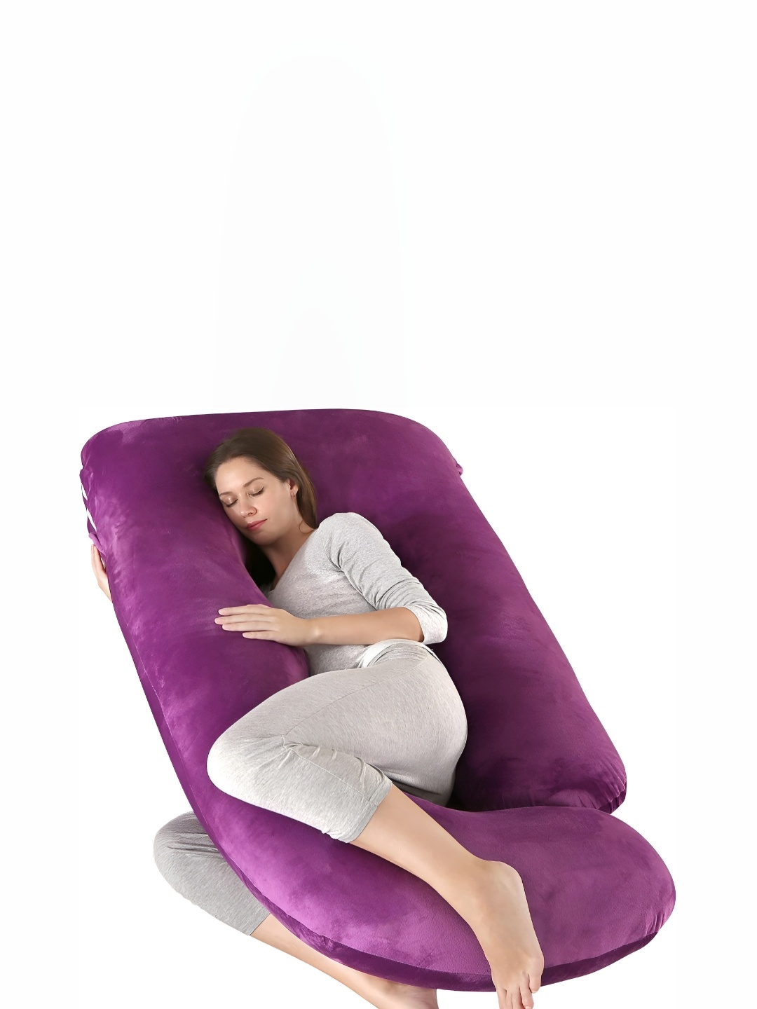 

Pum Pum Purple Fibre Filled Ultra Soft U Shaped Maternity Pillow