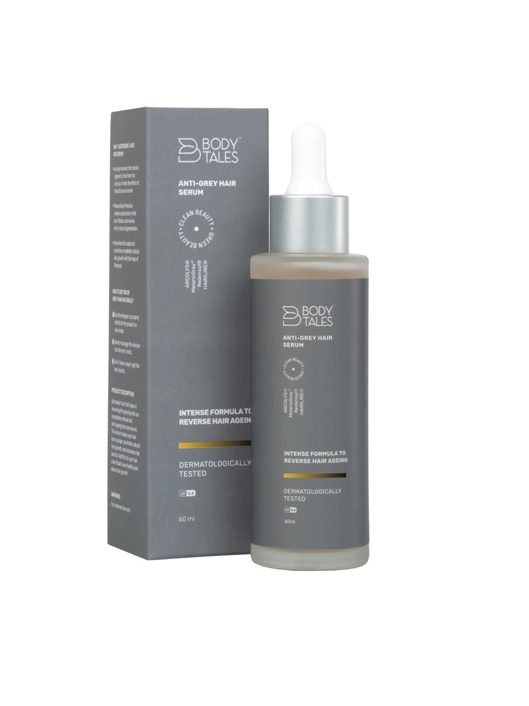 

BODYTALES Anti Grey Hair Serum For Hair Growth With Redensyl - 60ml