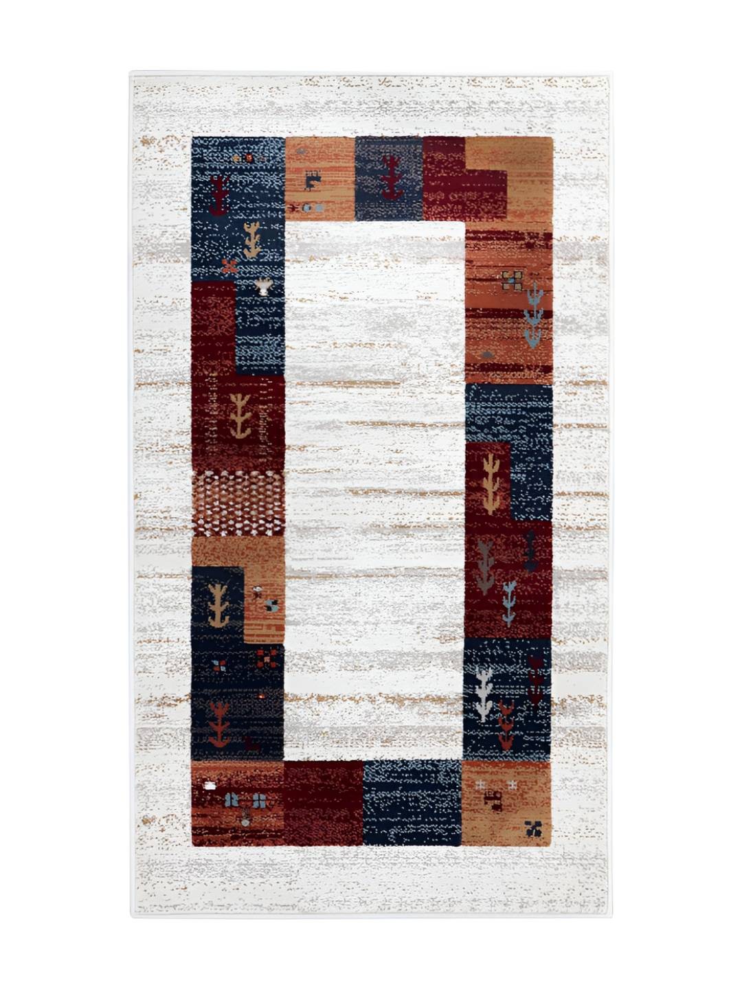 

Sapana Carpet-Mats White Abstract No Shredding Carpet