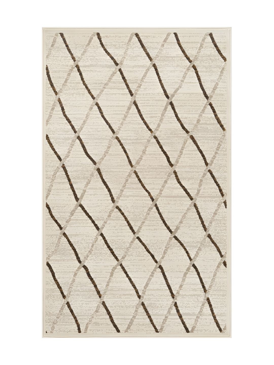 

Sapana Carpet-Mats Beige & Brown Geometric No Shredding Carpet