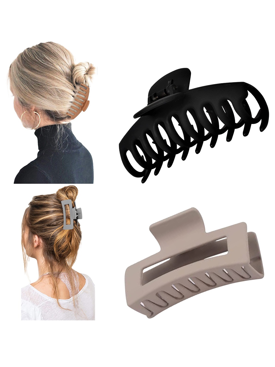 

Xivir Set of 2 Claw Clip, Black
