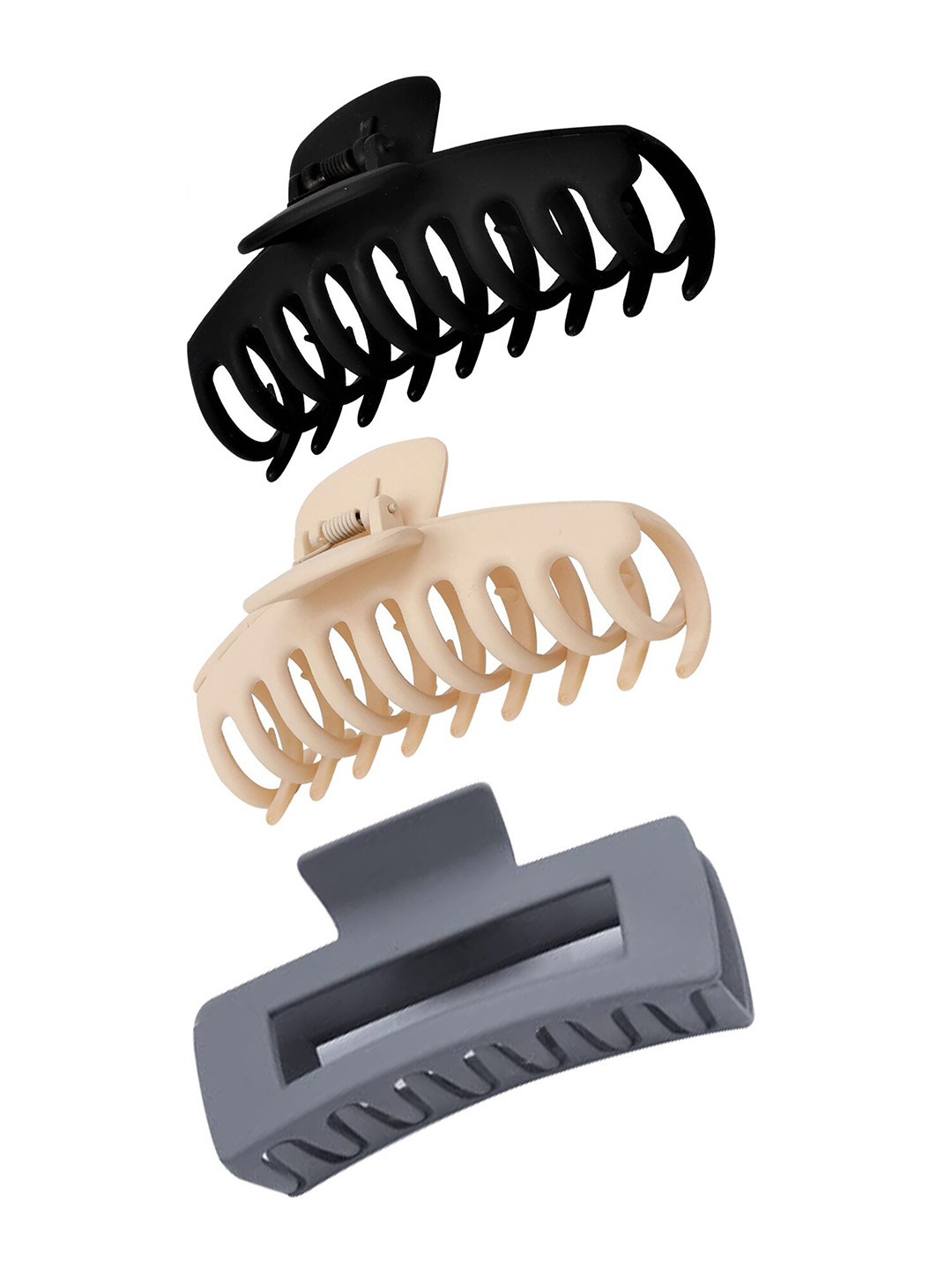 

Xivir Set of 3 Claw Clip, Grey