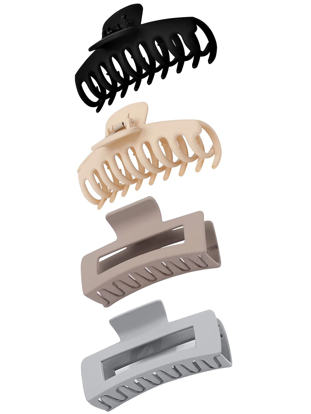

Xivir Set of 4 Claw Clips, Grey