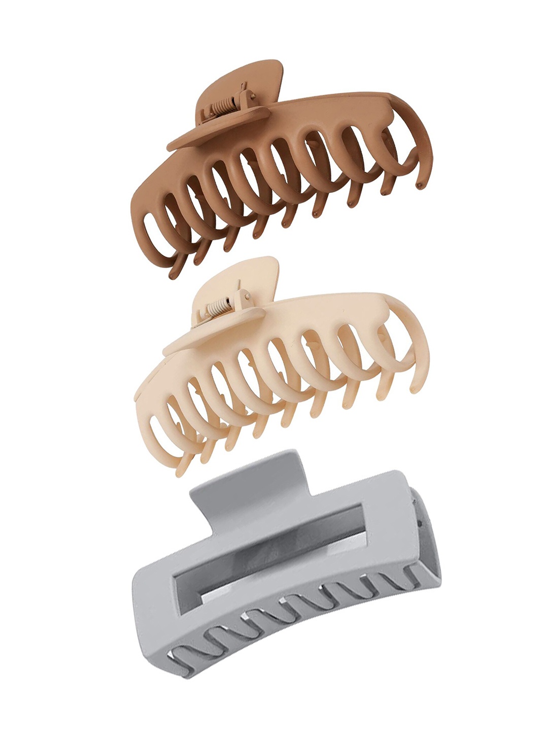 

Xivir Set of 3 Claw Clips, Grey