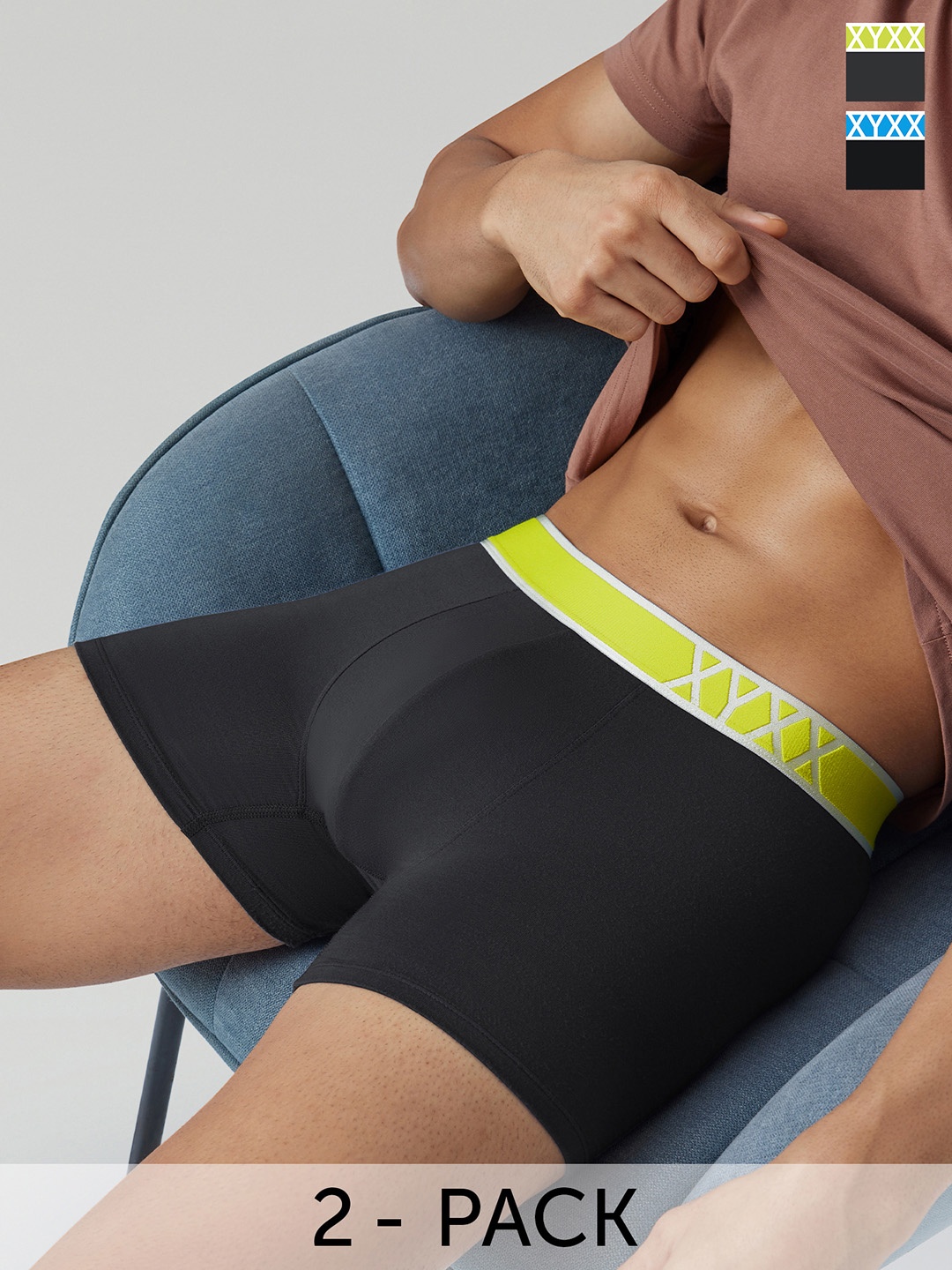 

XYXX IntelliSoft Pack Of 2 Trunks, Grey