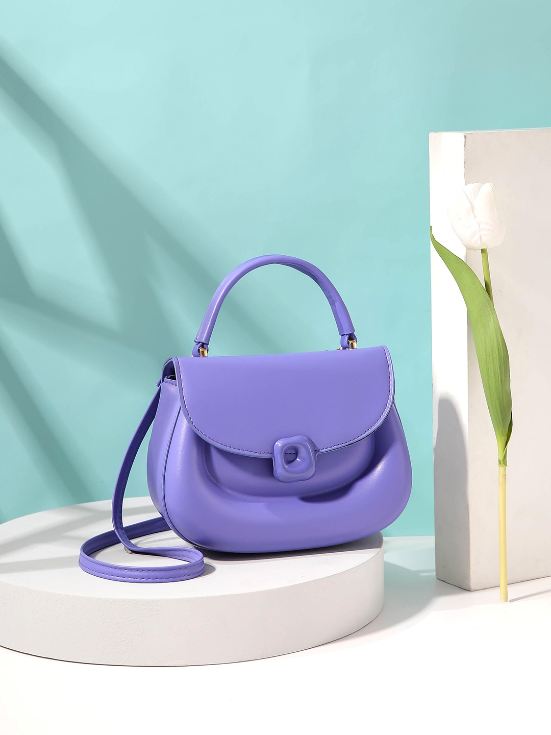 

Diva Dale Structured Sling Bag, Purple