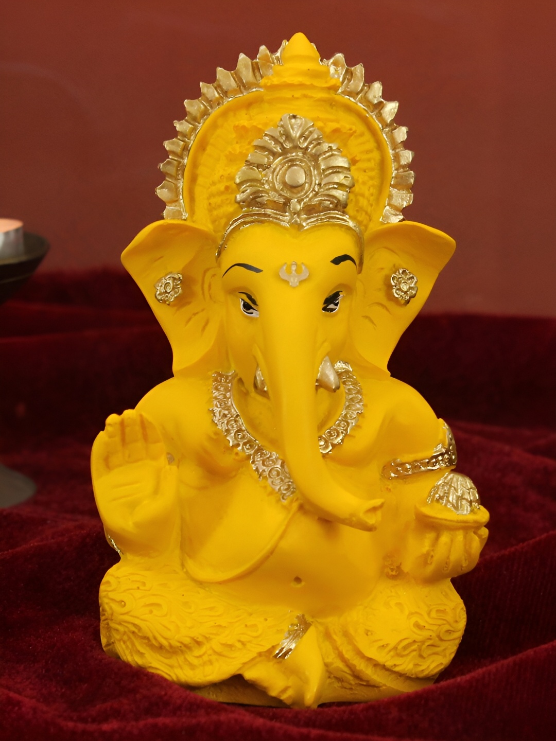 

TIED RIBBONS Yellow Religious Idol Showpiece