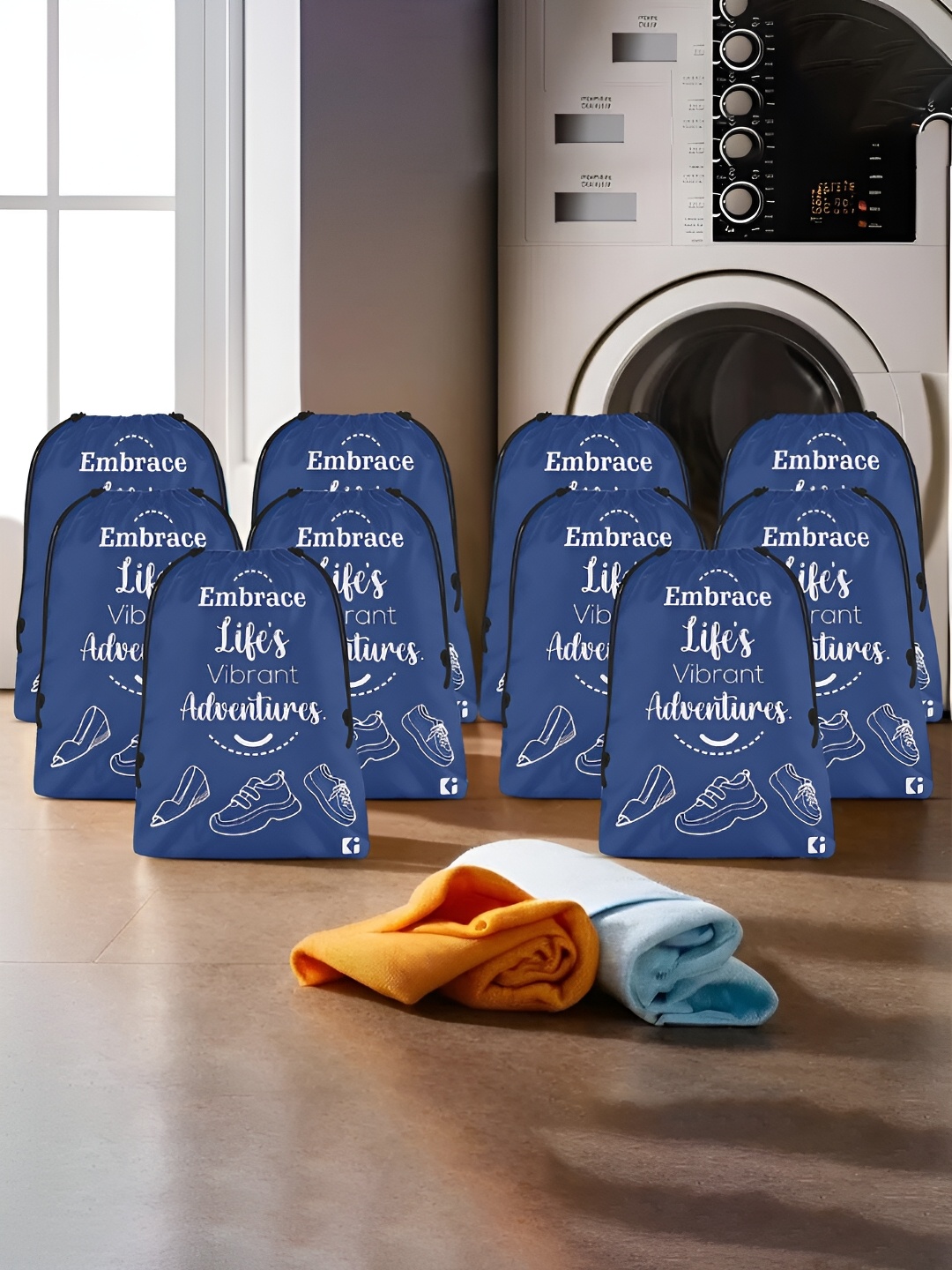 

Kuber Industries Blue Set of 10 Regular Multi-Utility Organisers