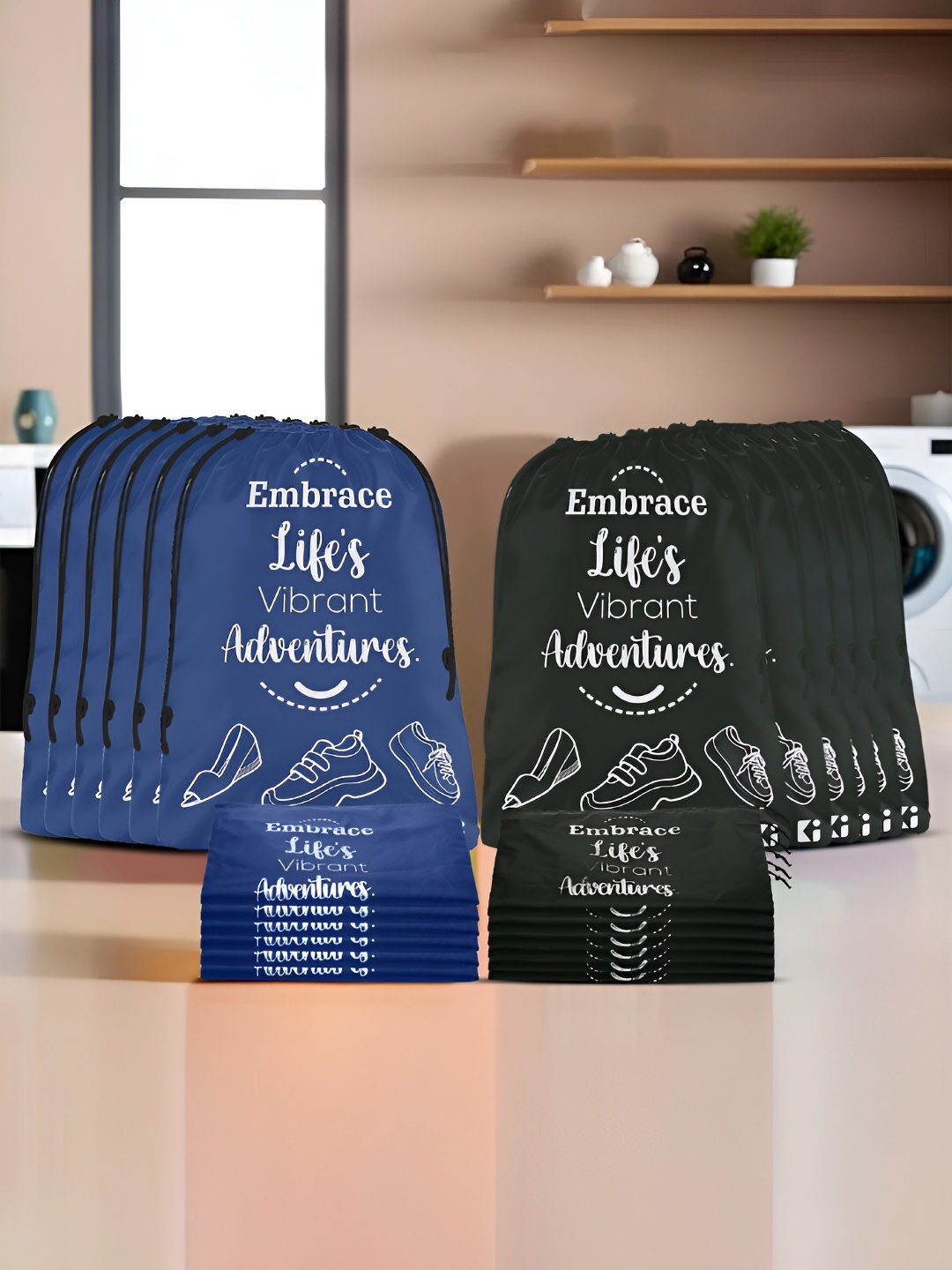 

Kuber Industries Navy Blue Set of 24 Regular Multi-Utility Organisers