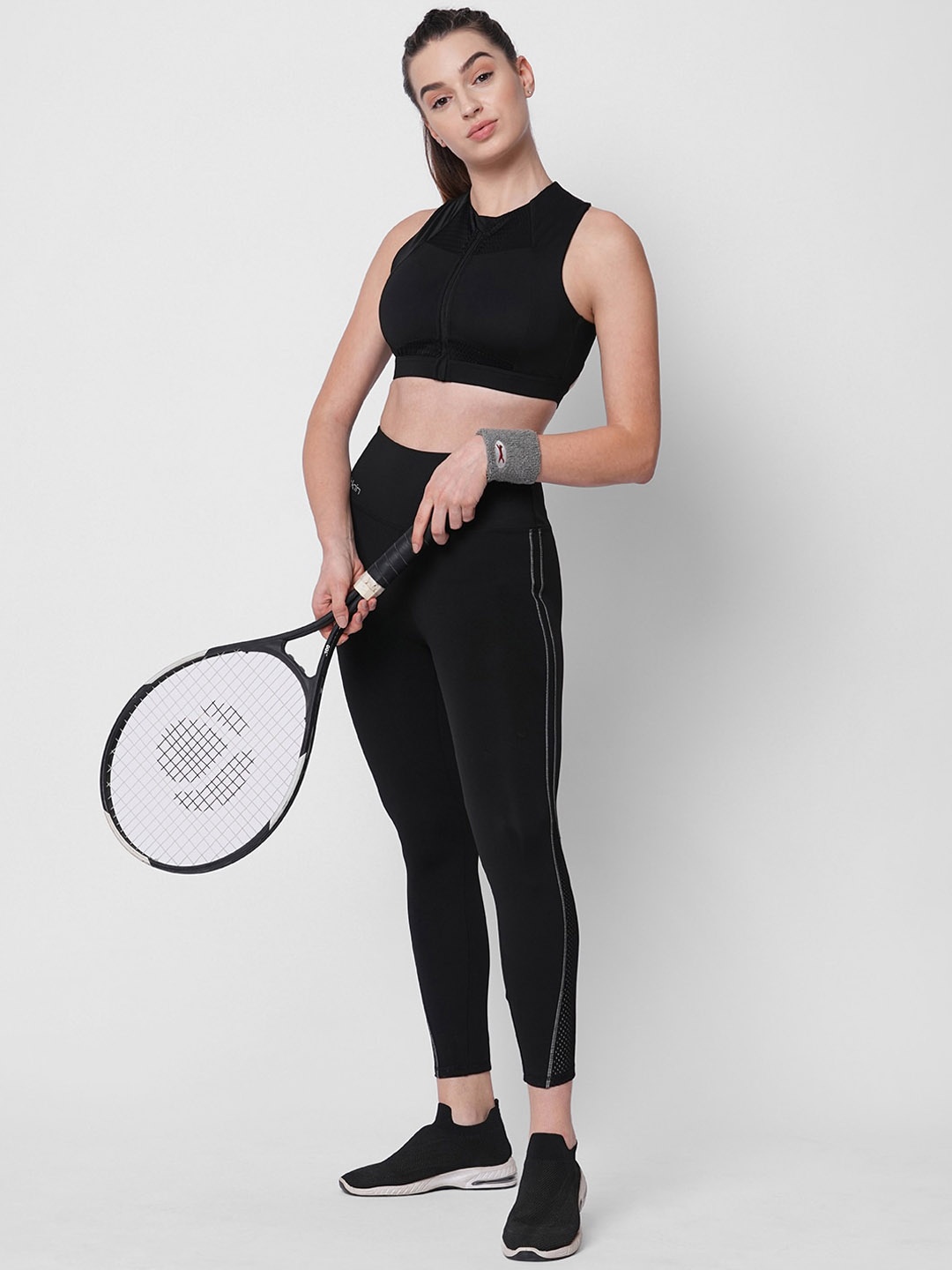 

Fitkin Women High Rise Tracksuits, Black