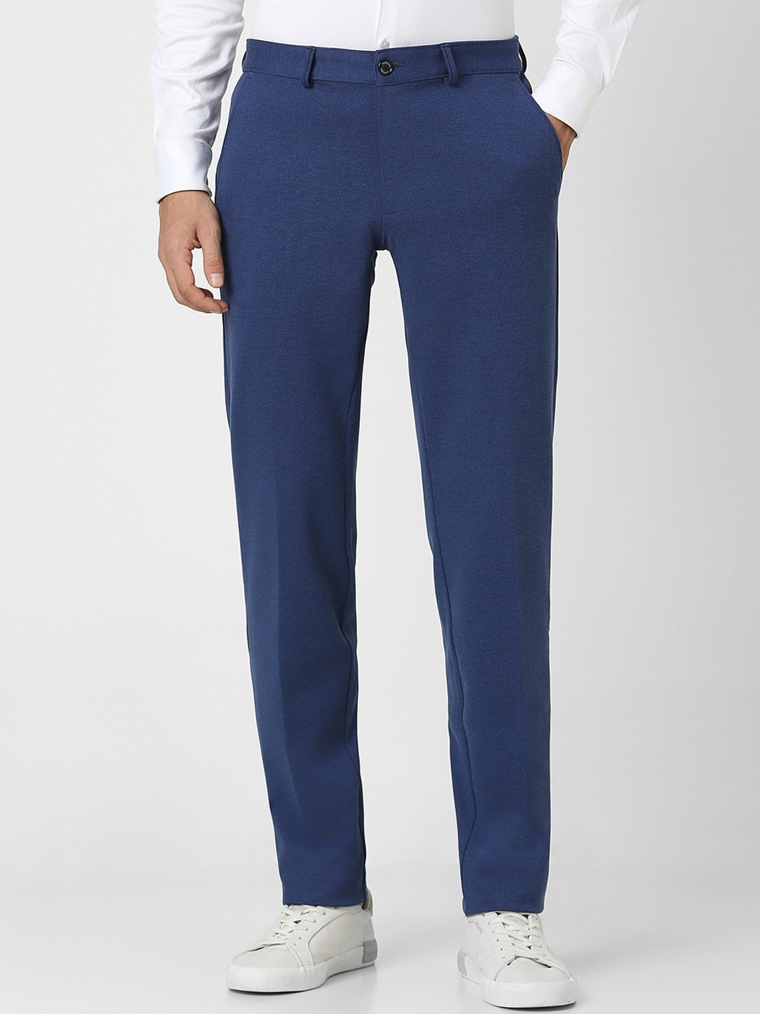 

Van Heusen Sport Men Mid Rise Slim Fit Trousers, Blue