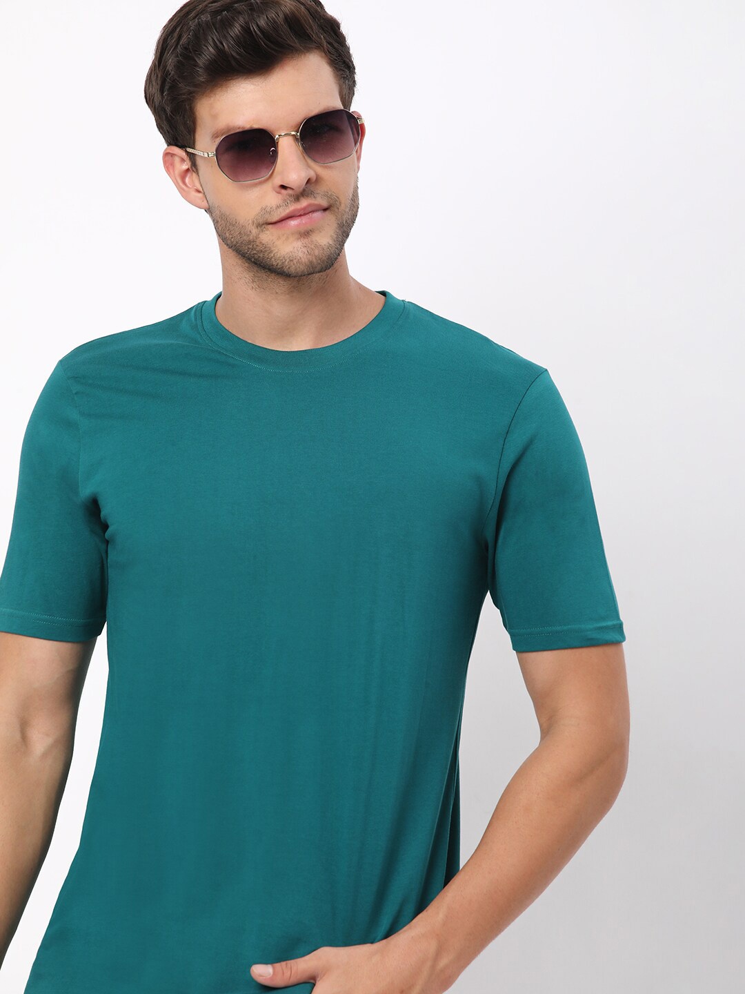 

R&B Round Neck Regular T-shirt, Green