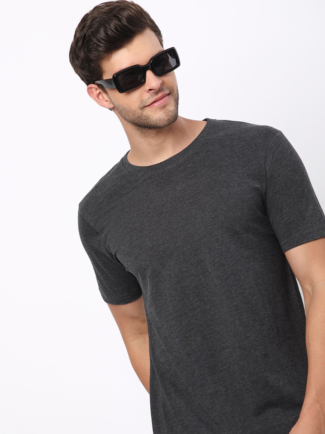 

R&B Round Neck Regular T-shirt, Grey