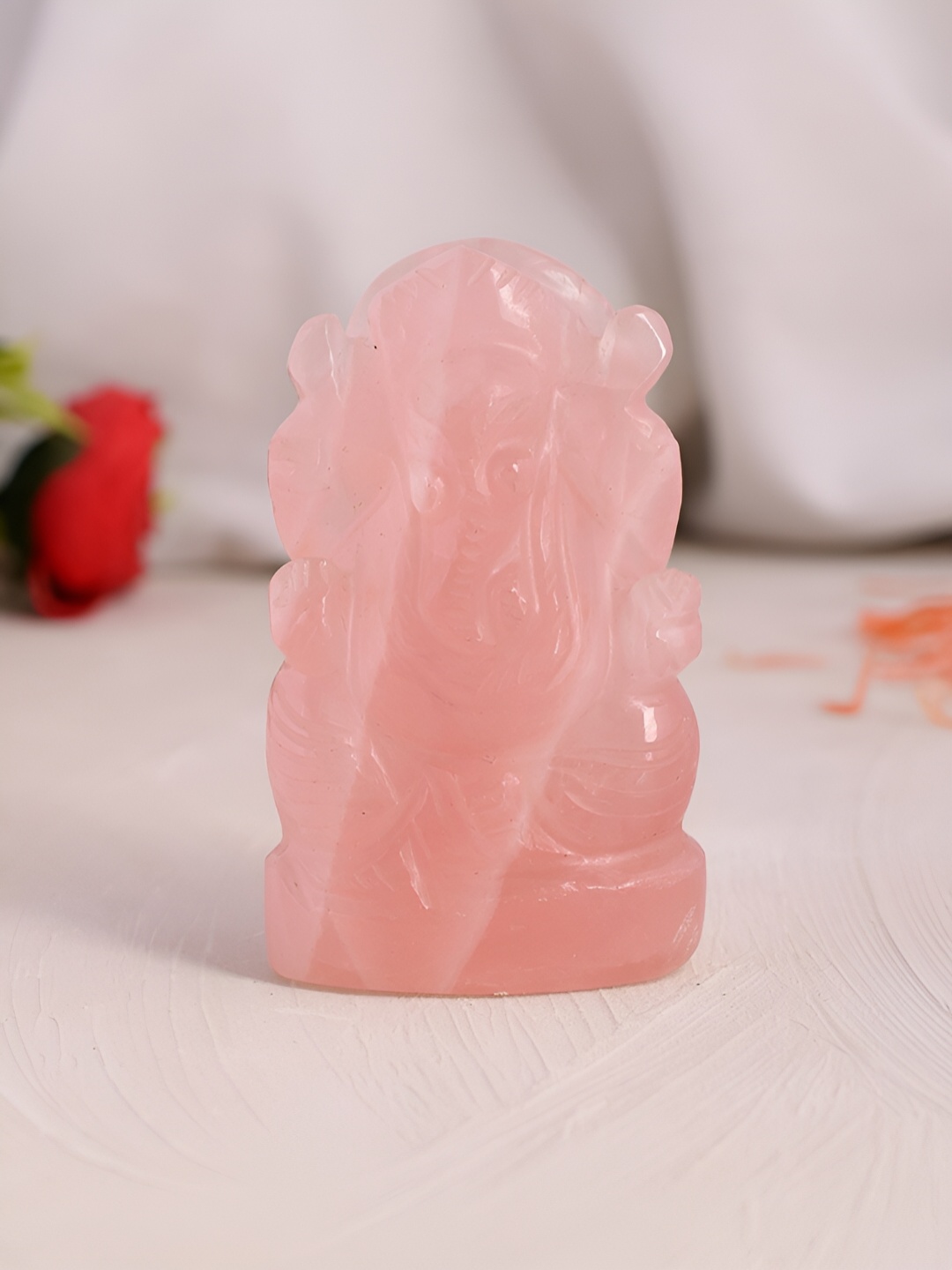 

Silvermerc Designs Pink Ganesha Idol Showpiece