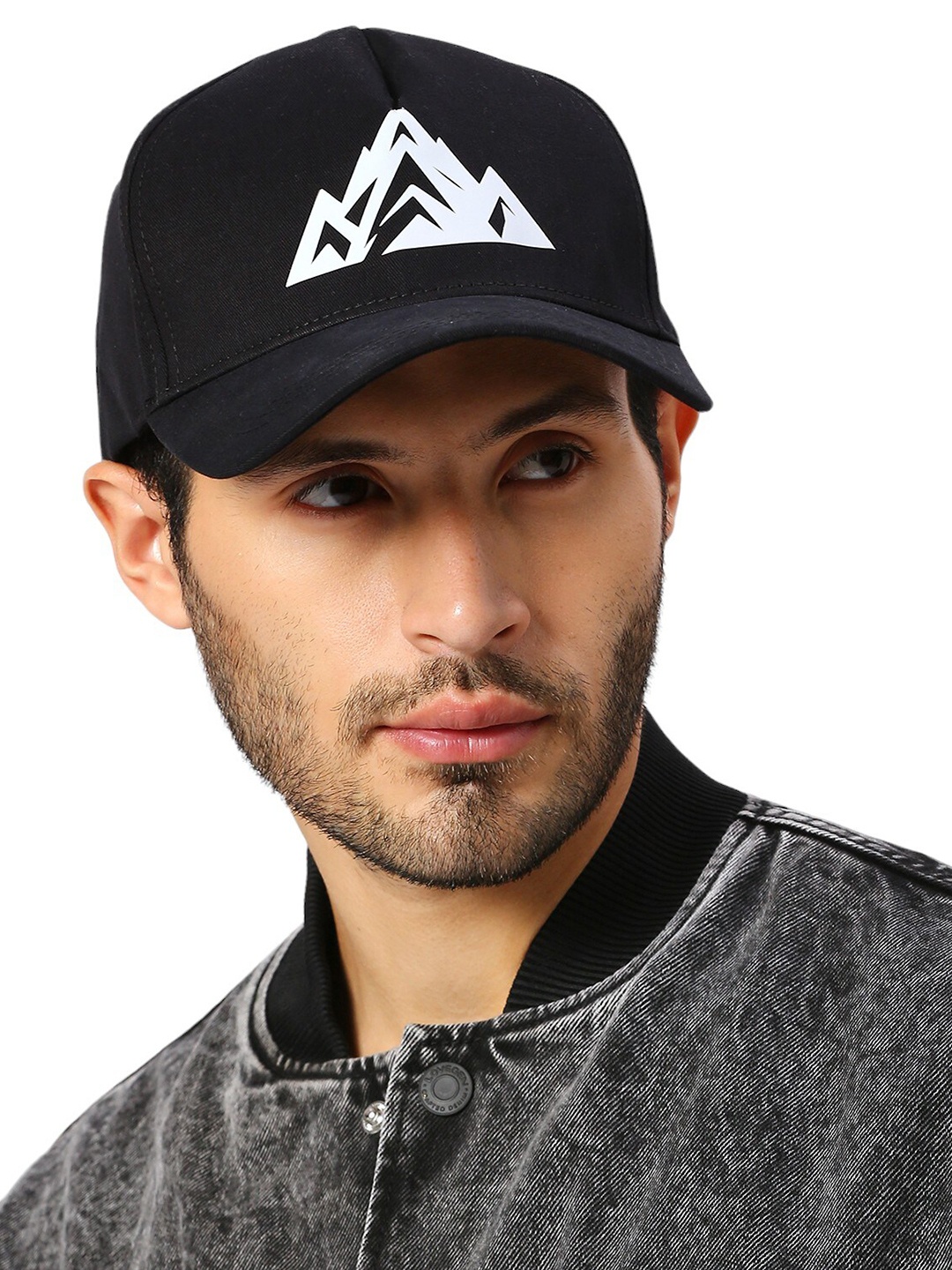 

Balenzia Unisex Printed Baseball Cap, Black