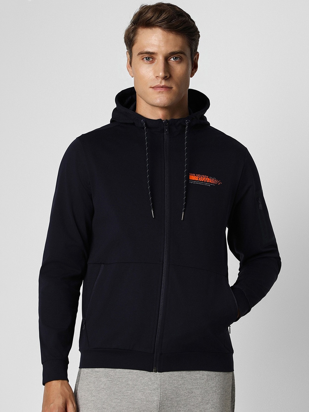 

Van Heusen Hooded Bomber Jacket, Navy blue