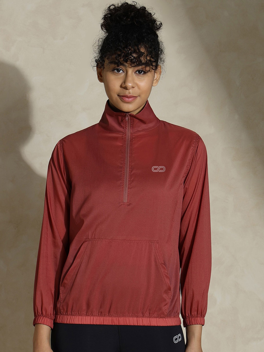 

Silvertraq Lightweight Mock Collar Anti Odour Sporty Jacket, Rust