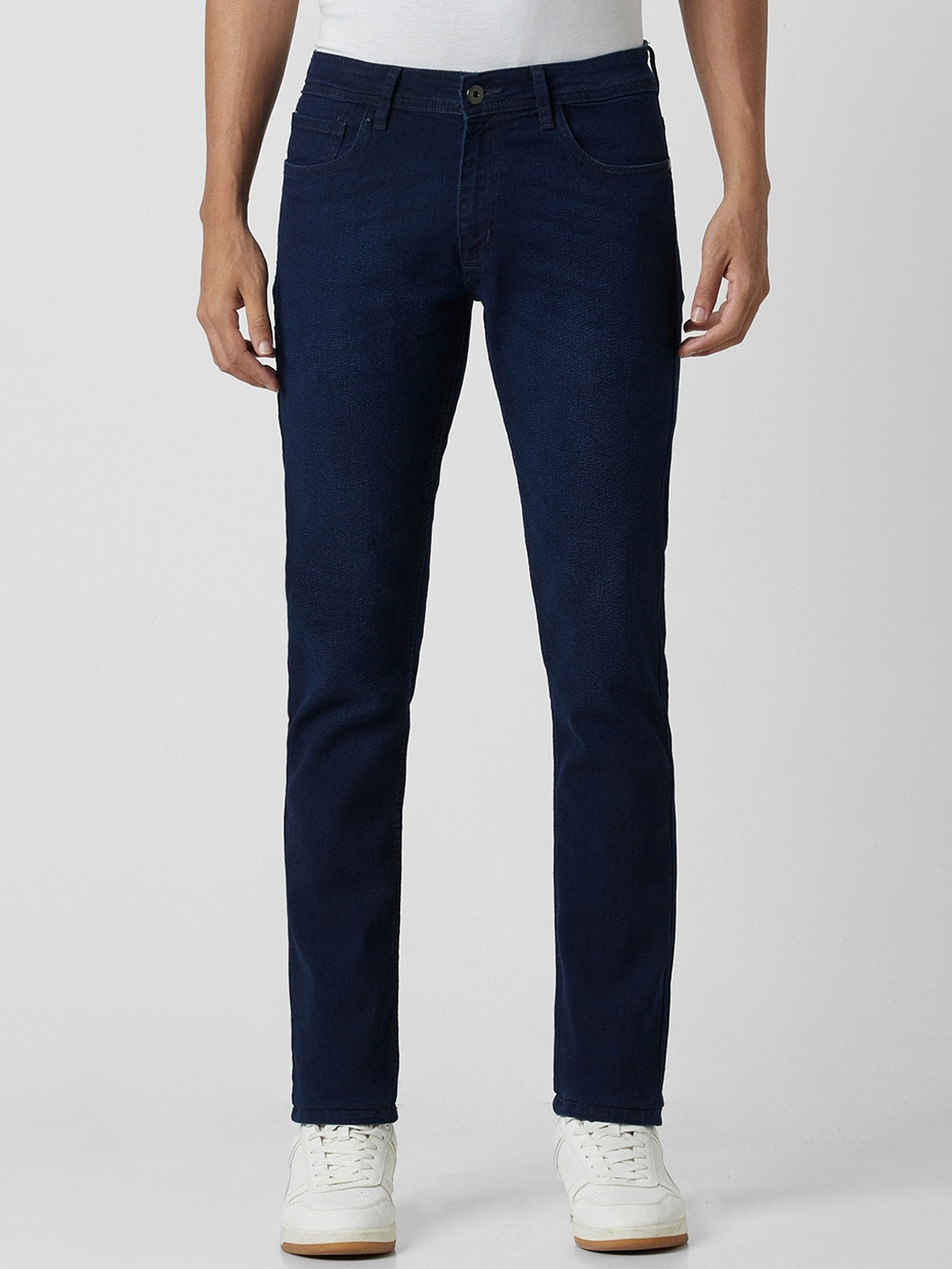 

Peter England Casuals Men Tapered Fit Jeans, Navy blue