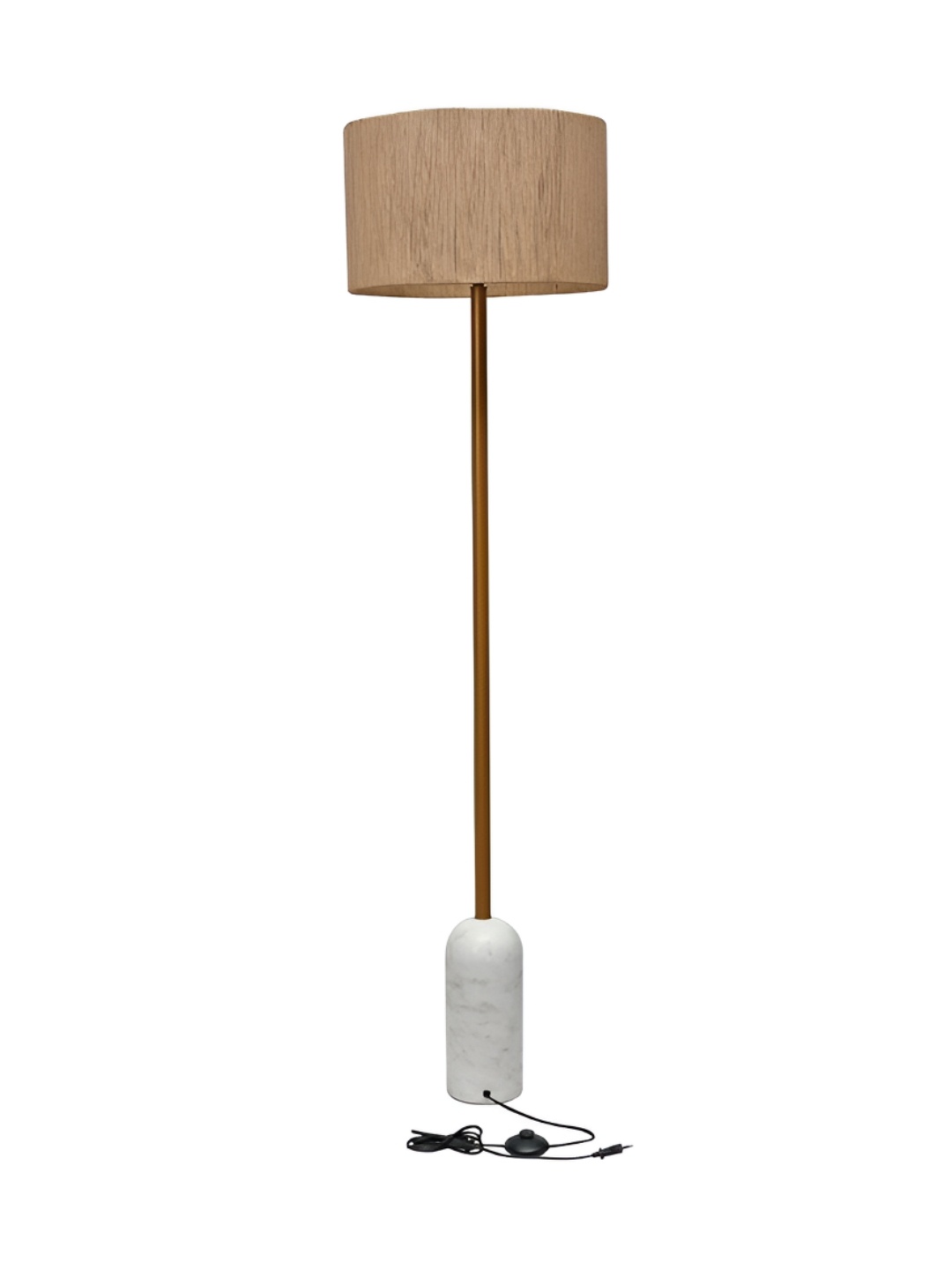 

Athome by Nilkamal White & Brown Metal Floor Lamp