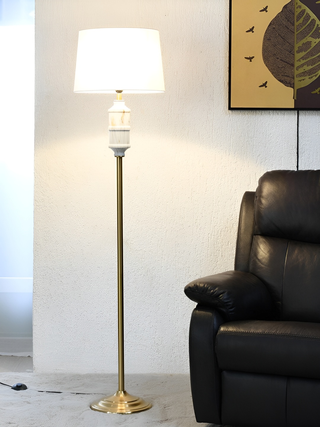 

Athome by Nilkamal White Metal Floor Lamp