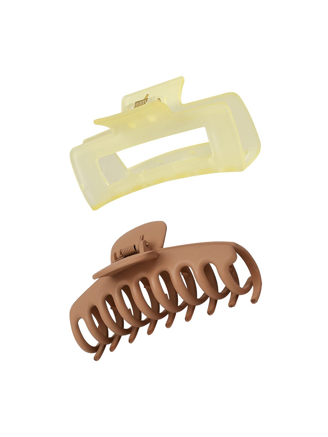 

Xivir Women Set of 2 Claw Clips, Yellow