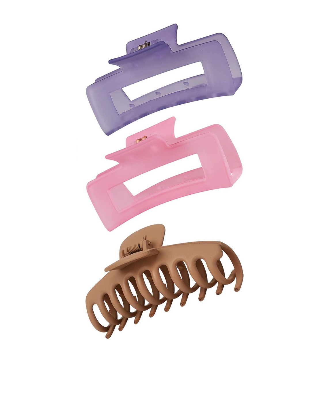 

Xivir Set of 3 Claw Clip, Brown