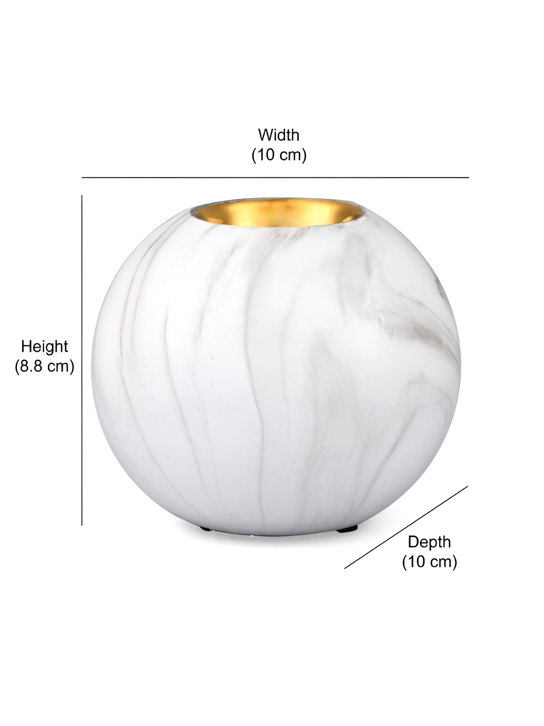 

Athome by Nilkamal White Candle Holder