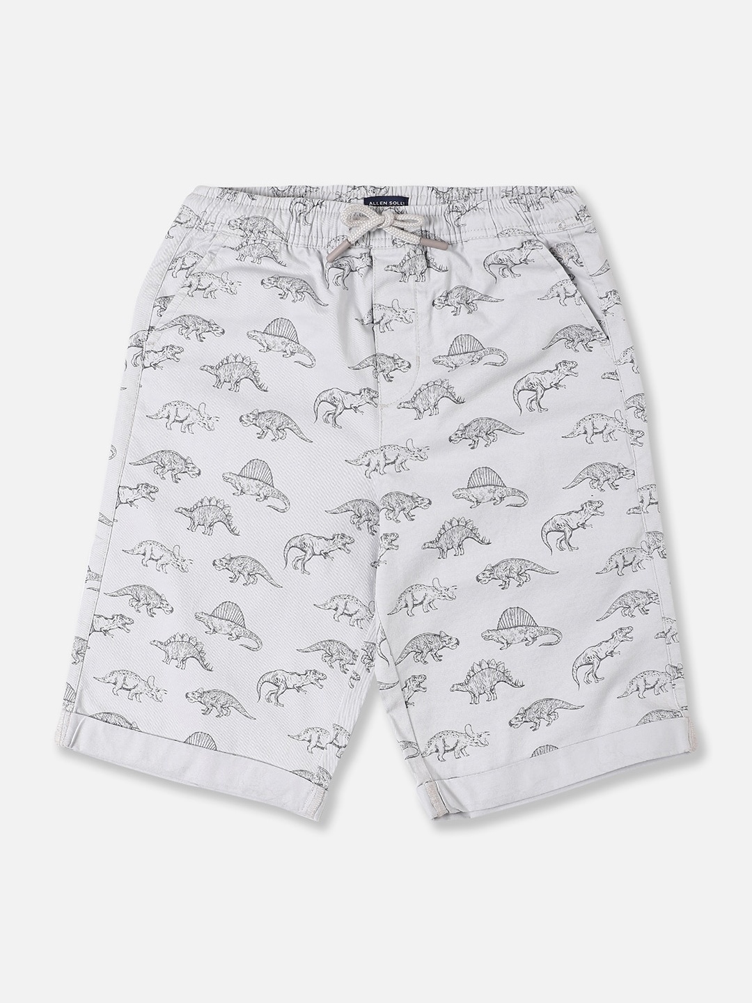 

Allen Solly Junior Boys Conversational Printed Mid Rise Shorts, Grey