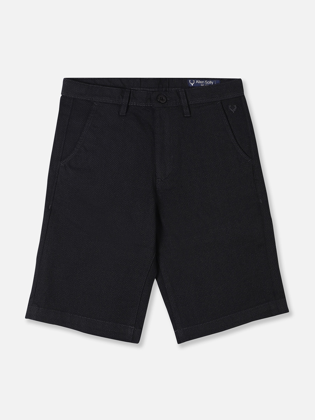

Allen Solly Junior Boys Mid Rise Shorts, Black