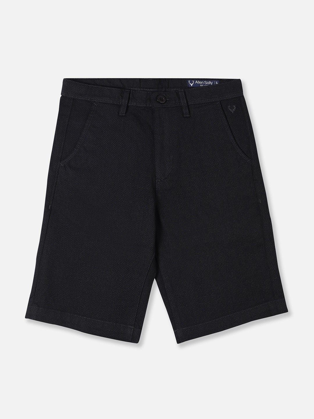 

Allen Solly Junior Boys Mid Rise Shorts, Black