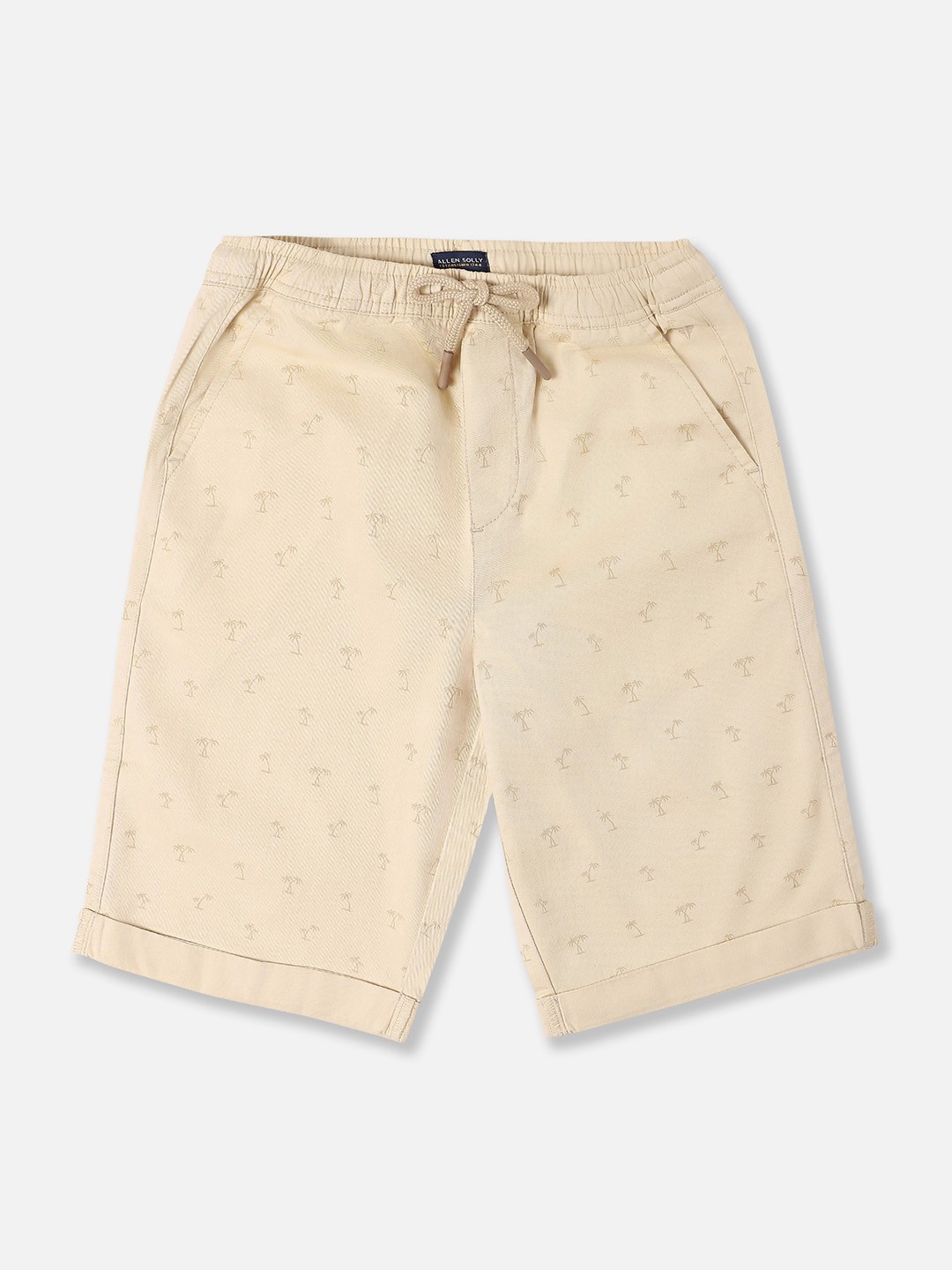 

Allen Solly Junior Boys Conversational Printed Mid Rise Shorts, Beige