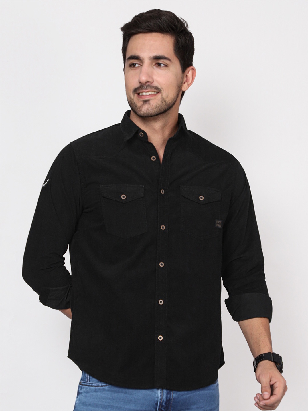

Beyoung Corduroy Shirt, Black