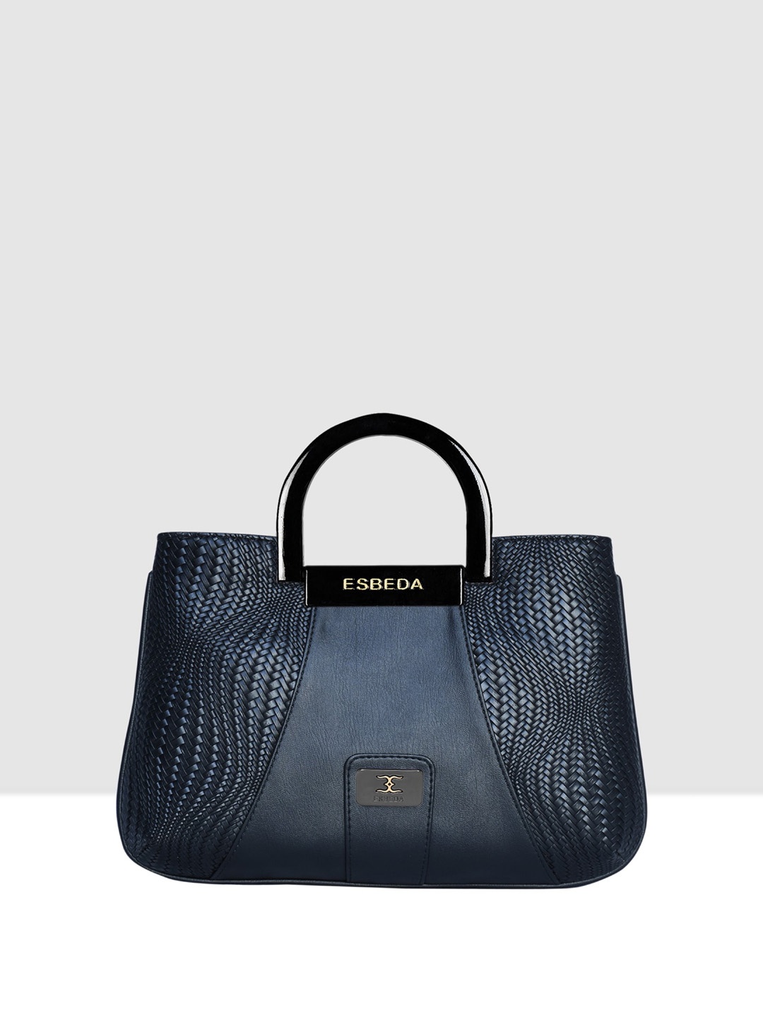 

ESBEDA Textured Structured Acrylic Top Handle Handheld Bag, Black