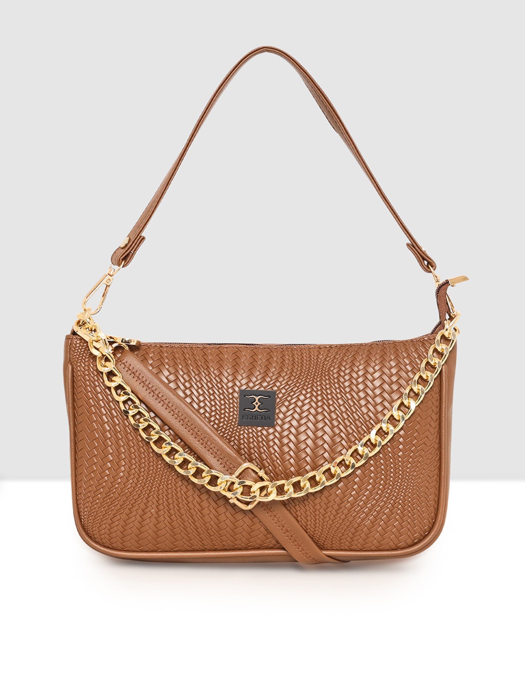 

ESBEDA Textured Structured Sling Bag, Tan