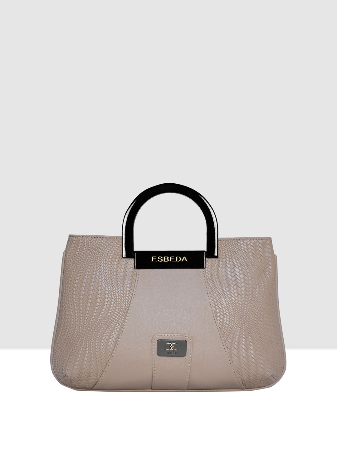 

ESBEDA Textured Structured Acrylic Top Handle Handheld Bag, Beige