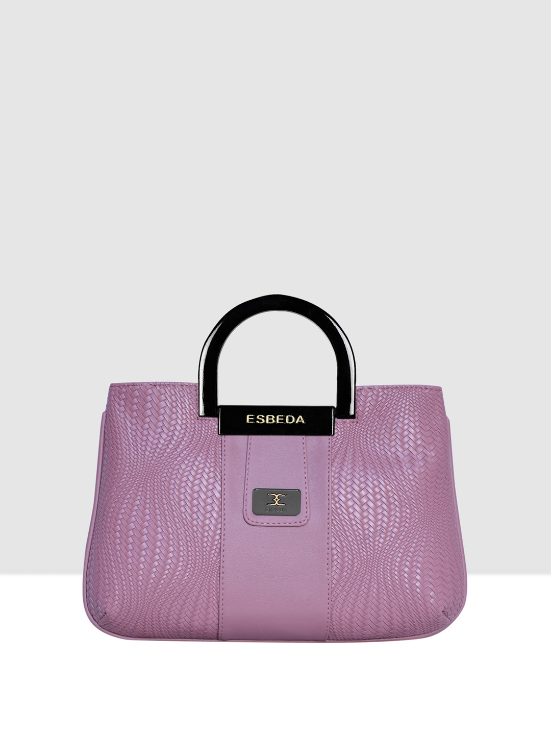 

ESBEDA Textured Structured Acrylic Top Handle Handheld Bag, Lavender