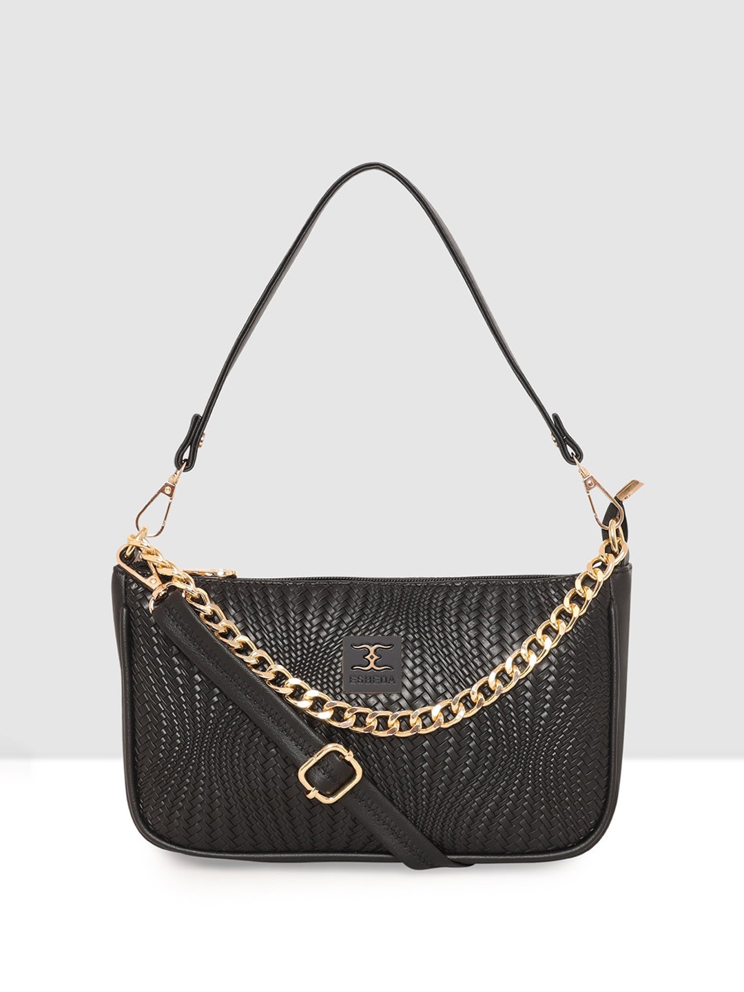 

ESBEDA Textured Structured Sling Bag, Black